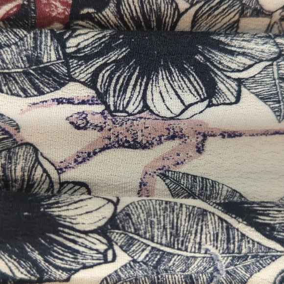 Maje Rimba Floral & Monkey Printed Hankerchief Midi Dress - Picture 13 of 16